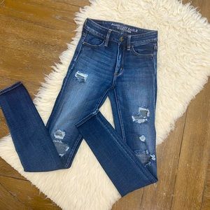 AEO high rise jegging, size 0 long, nice and stretchy